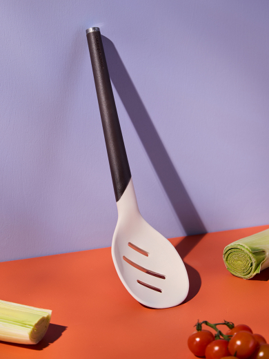 Шумовка SmartChef, 31 см, бежевая/бордовая