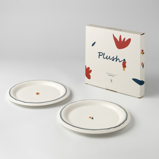 Набор обеденных тарелок Plush, Little Petals, Ø26 см, 2 шт.