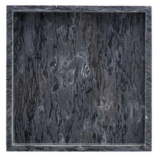 Поднос Marm, 25х25 см, черный мрамор