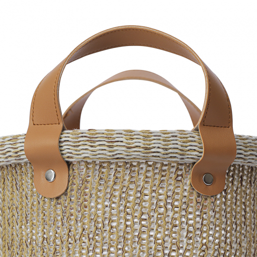 Корзина для хранения Sustainable collection, Ø22х23 см, бежевая