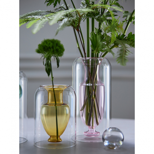 Ваза Muse, 25 см, нежно-розовая