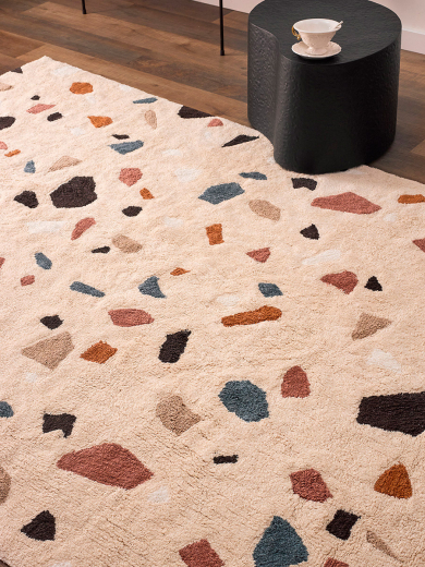 Ковер из хлопка Terrazzo Poetry из коллекции Ethnic
