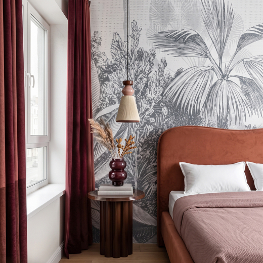 Ваза Силуэт, 22,5 см, винная