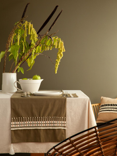 Дорожка на стол Nomad grid из коллекции Ethnic, 45х150 см