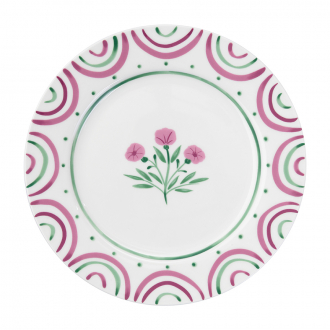 Десертная тарелка "Летний час", Ø20 см, розовая