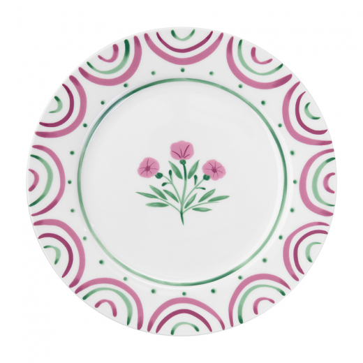 Десертная тарелка "Летний час", Ø20 см, розовая
