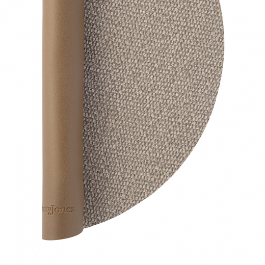 Салфетка сервировочная Chelsea, Ø38 см, серо-бежевая