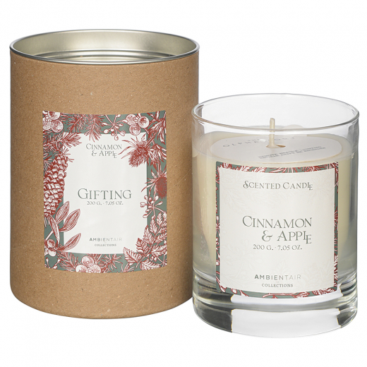 Свеча ароматическая Gifting, Cinnamon&Apple (новая), 40 ч