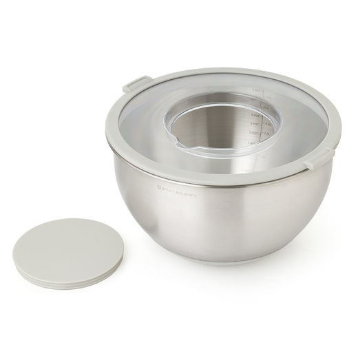 Миска стальная Balance с крышкой и терками, 5 л
