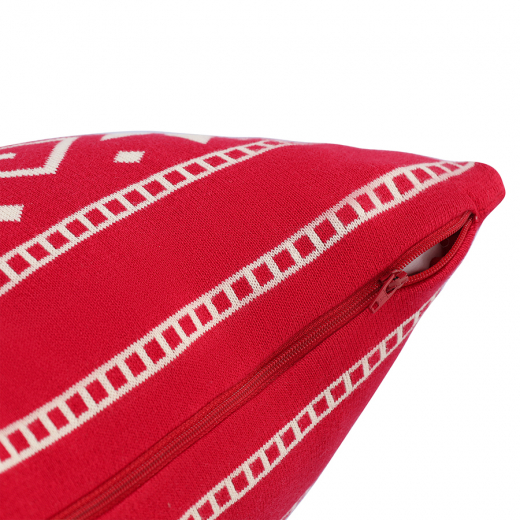 Подушка вязаная с новогодним рисунком Frostwork из коллекции New Year Essential, 40x60 см