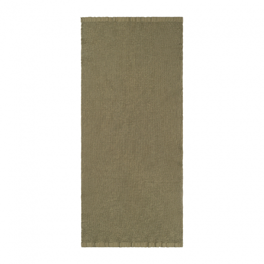 Полотенце банное из умягченной вафли цвета хаки из коллекции Essential, 70x140 см