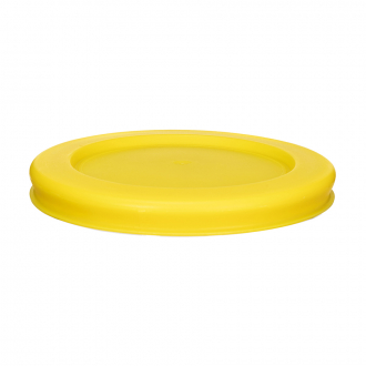 Крышка для стеклянного контейнера круглая, желтая