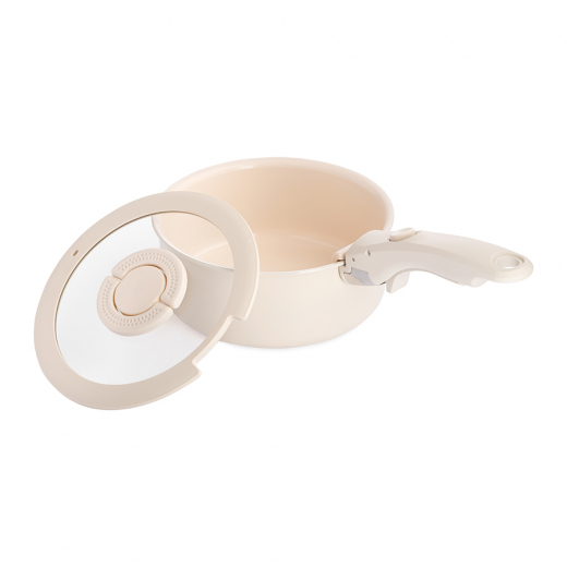 Ковш с крышкой и съемной ручкой Smart Ceramic, Ø18 см