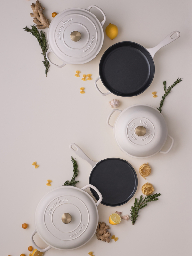 Сотейник с крышкой из коллекции "Шеффилд", Ø30 см, молочный