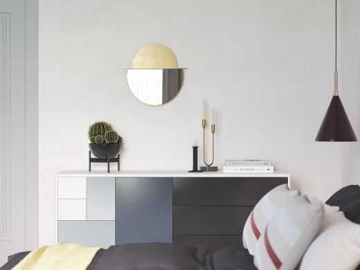 Чехол на подушку из хлопка с принтом Tulip field из коллекции Terra, 45х45 см