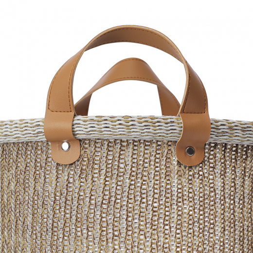Корзина для хранения Sustainable collection, Ø27х25 см, бежевая