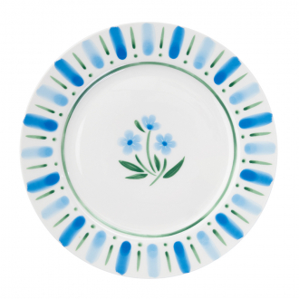 Тарелка десертная "Летний час", Ø20 см, голубая