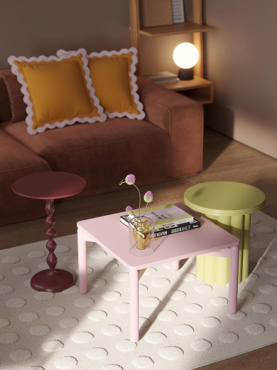 Столик приставной Fluid, Ø38 см, жженый оранжевый