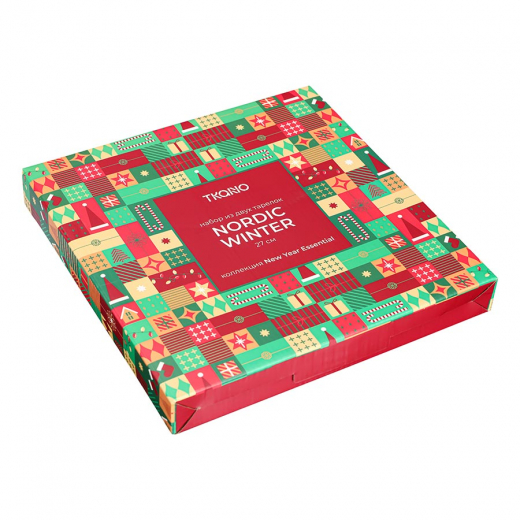 Набор из двух тарелок Nordic winter из коллекции New Year Essential, Ø26,5 см