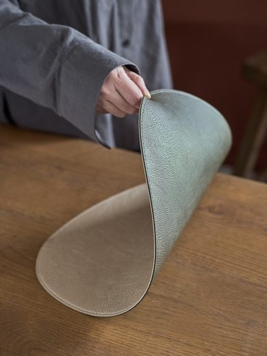 Салфетка сервировочная Drop, 33х41 см, зеленая/бежевая